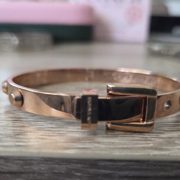 Michael Kors Rose Gold Buckle Bangle Bracelet - Picture 3 of 3